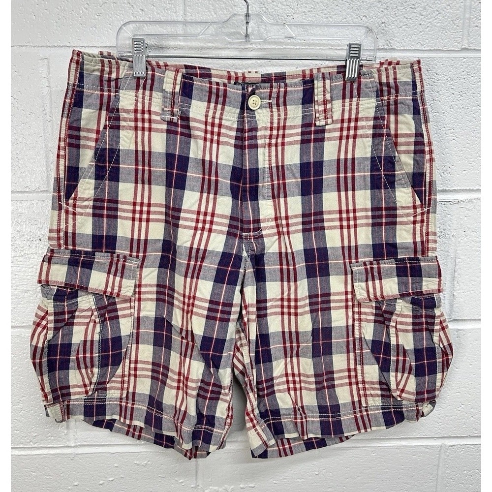 Polo Jeans Co Cargo Shorts Multicolor Plaid Y2K Gorpcore / Men's 36‎